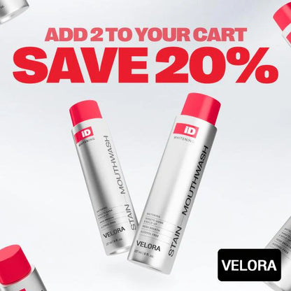 VELORA Stain Whitening Mouthwash | Brighten Your Smile & Freshen Your Breath with Essential Oils 237ml-JAY