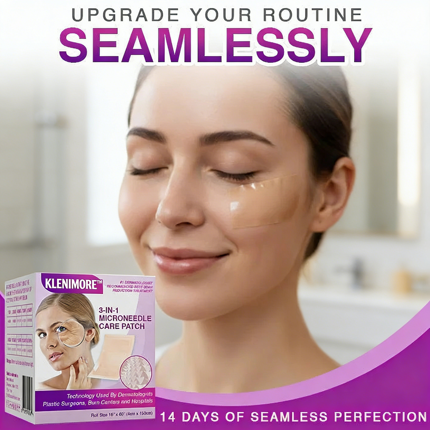 KLENIMORETM 3-in-1 Microneedle Anti-Aging Patch