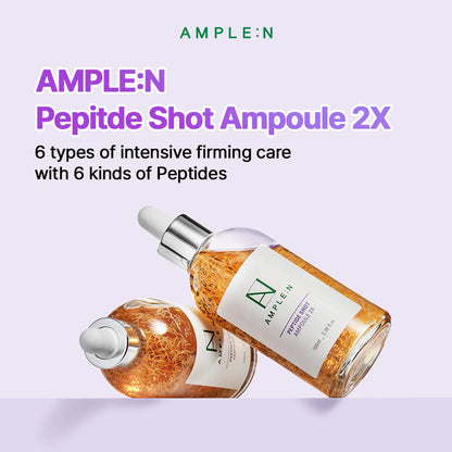 AMPLE:N Peptide Shot 2X Ampoule 3.38 fl.oz. - Intensive Age Defying with Peptide Threads