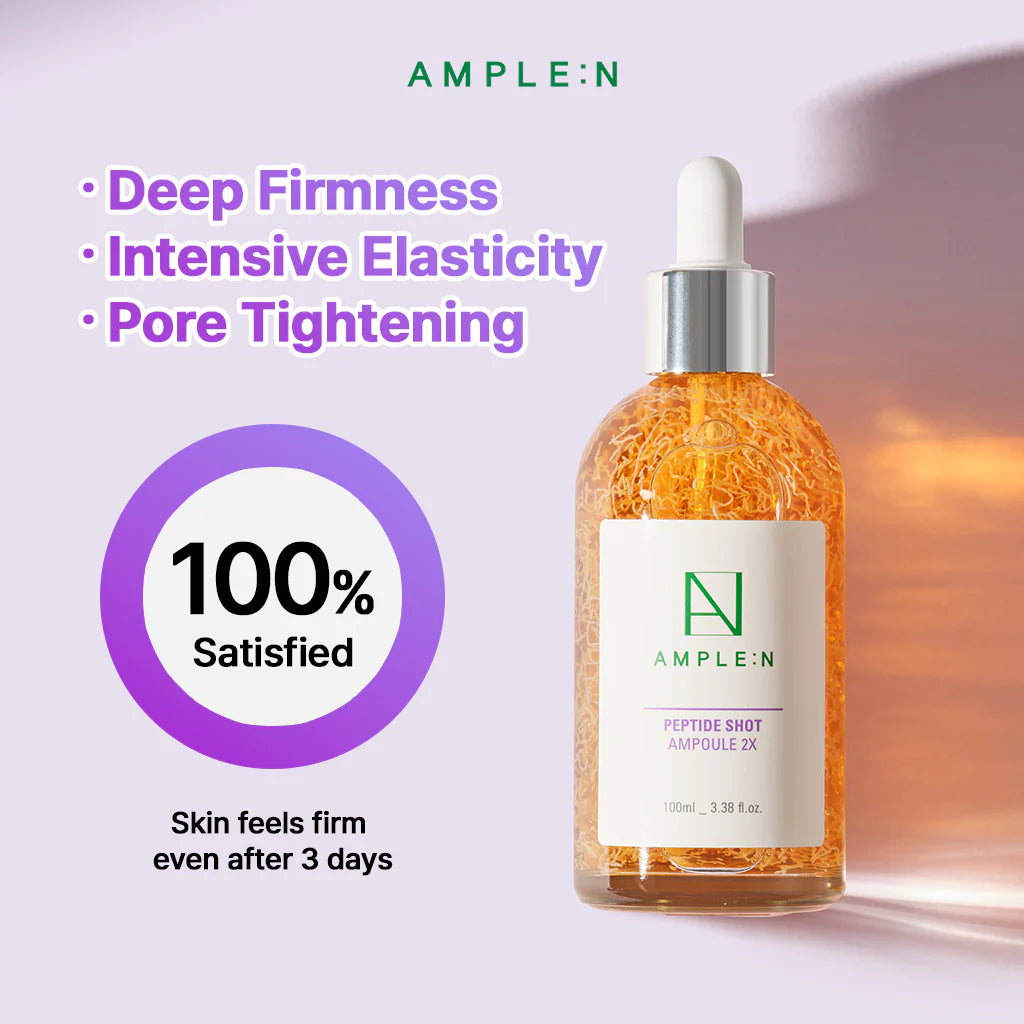 AMPLE:N Peptide Shot 2X Ampoule 3.38 fl.oz. - Intensive Age Defying with Peptide Threads
